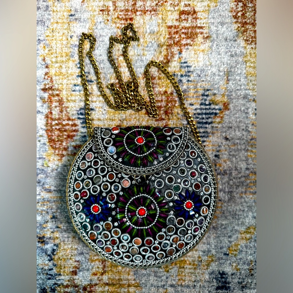Stone Embellished Purse